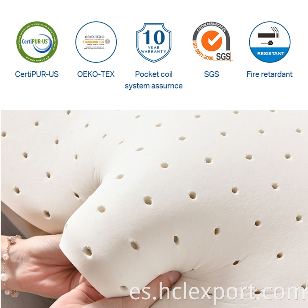 Sleep bien calidad sencilla doble doble completo rey rey ​​de lujo colchones de alta densidad de alta densidad memoria gel gel colchón de espuma rebonded